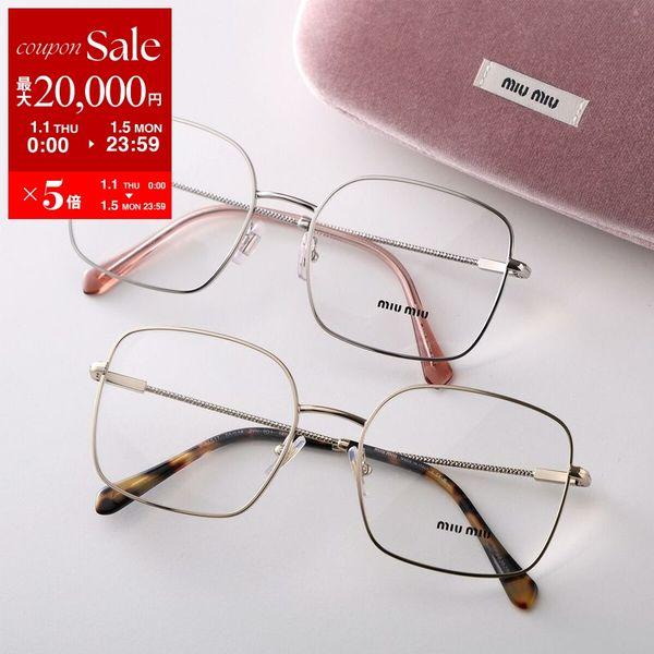 miu miu（ミュウミュウ） メガネ VMU 51T レディース ウェリントン型
