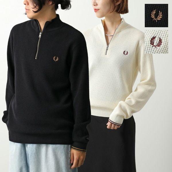 FRED PERRY フレッドペリー セーター WAFFLE STITCH HALF ZIP