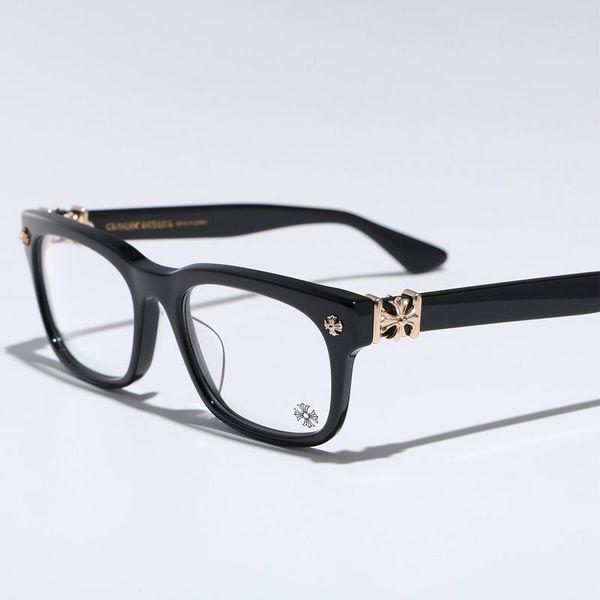 クロムハーツ メタルフレーム ブラック 四角形メガネ CHROME HEARTS（クロムハーツ） メガネ VAGILANTE メンズ スクエア型
