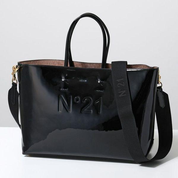 N°21（ヌメロヴェントゥーノ） トートバッグ Patent Logo Tote 936EV00