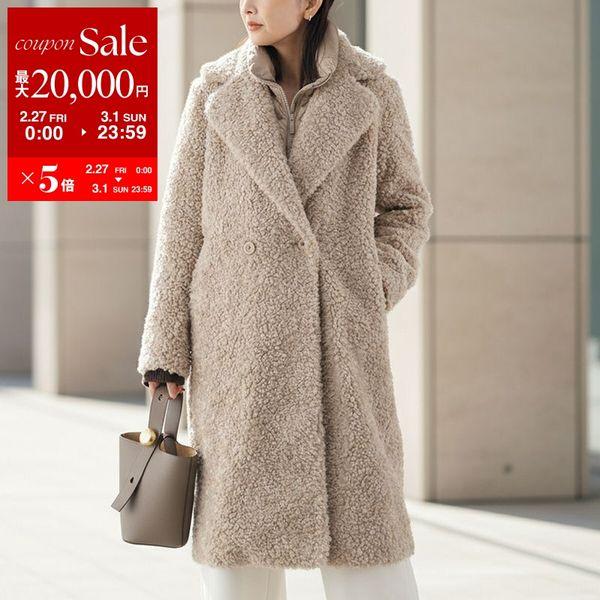 Bomboogie ボンブーギー フェイクファーコート CW9360 T SFC5