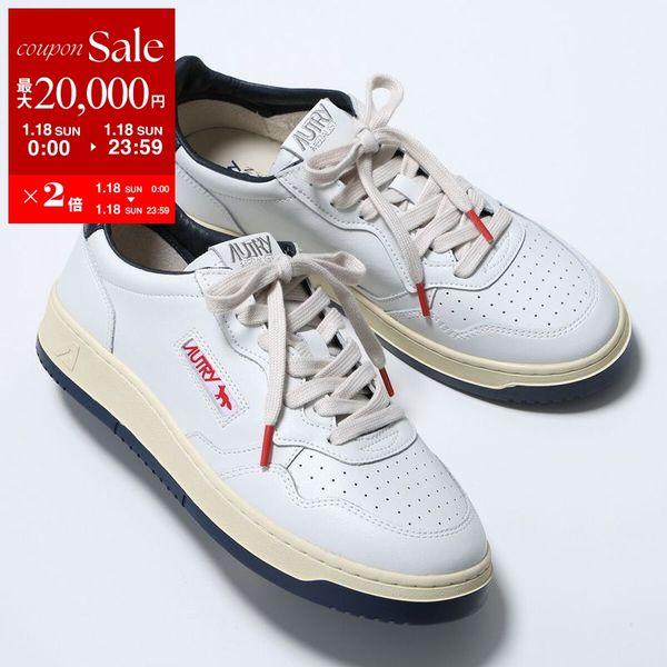 2025 秋冬新作！ AUTRY × MAISON KITSUNE メンズ スニーカー 靴 シューズ ローカット AULM / MEDALIST ホワイト×レッド MAISON KITSUNE（メゾン キツネ） MAISON KITSUNE x AUTRY MEDALIST