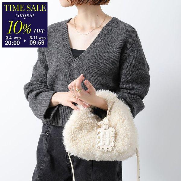 GANNI（ガニー） ハンドバッグ Hobo Mini Fur A6979 5894 レディース