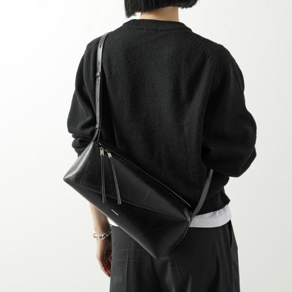 【3月限定価格】JIL SANDER ブラック レザー　サコッシュ　ボディバッグ s-musee_371025151