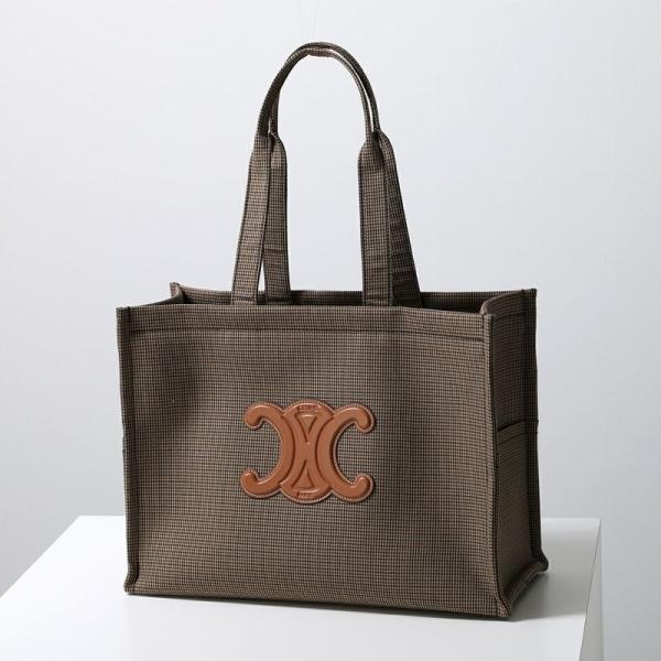Celine ブラウン ドットパターン トートバッグ CELINE（セリーヌ） トートバッグ Large Cabas ラージ カバ 196762FHZ