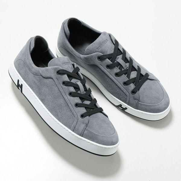 HERMES（エルメス） スニーカー キッド Kid シェーヴル ヴェロア