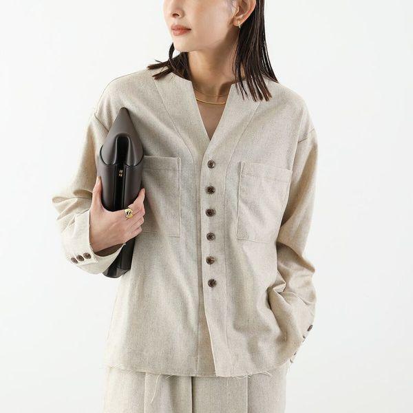 Le Melange（ル・メランジュ） シャツジャケット 8553801 レディース