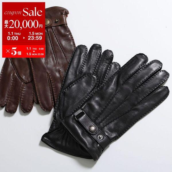 新品タグ付き　紳士グローブ　ドリスヴァンノッテン　革手袋　ダークブラウン 新品タグ付き 紳士グローブ ドリスヴァンノッテン 革手袋 ダーク