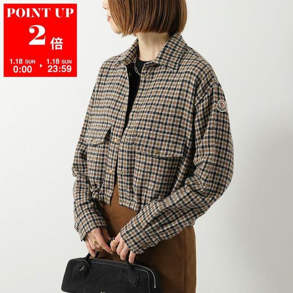 モンクレール MONCLER 春夏 秋ジャンパー チェック柄 フリル サイズ1 モンクレール MONCLER 春夏 秋ジャンパー チェック柄 フリル サイズ1