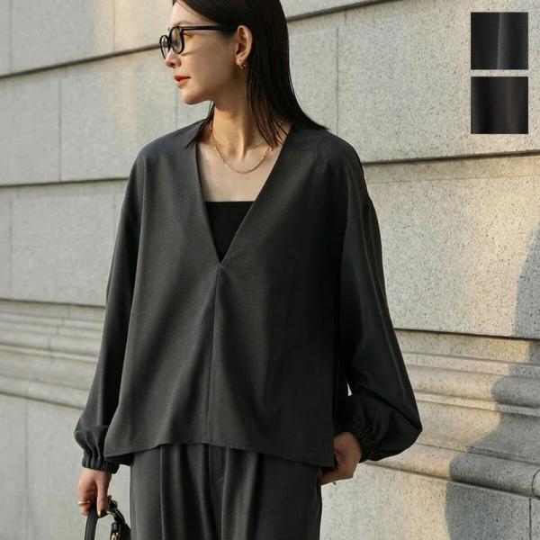 Eve Smile　五部袖シャツ cloche（クロッシェ） クロシェ ブラウス 85667 レディース 長袖