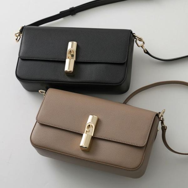 FURLA / ショルダーバッグ/レザー/IDG/無地 FURLA（フルラ） ショルダーバッグ Iride イリデ クロスボディ S