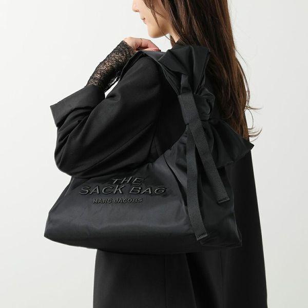 美品 マークジェイコブス ロゴ ボア ナイロン トートバッグ バッグ A4