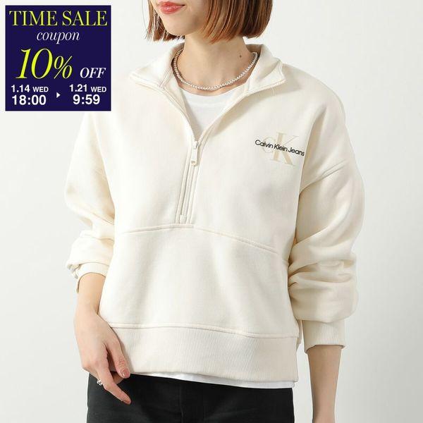 2025 秋冬新作！   JEANS カルバンクラインジーンズ メンズハーフジップトレーナー 4RD236G ブラック 2025秋冬新作 Calvin Klein（カルバン・クライン） CALVIN KLEIN JEANS ジーンズ