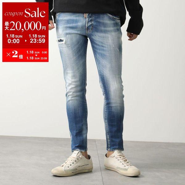 【中古】20aw ディースクエアード Skater Jean スケータージーンズ ウォッシュ ダメージデニム パンツ 46 DSQUARED2（ディースクエアード） デニムパンツ SKATER JEAN