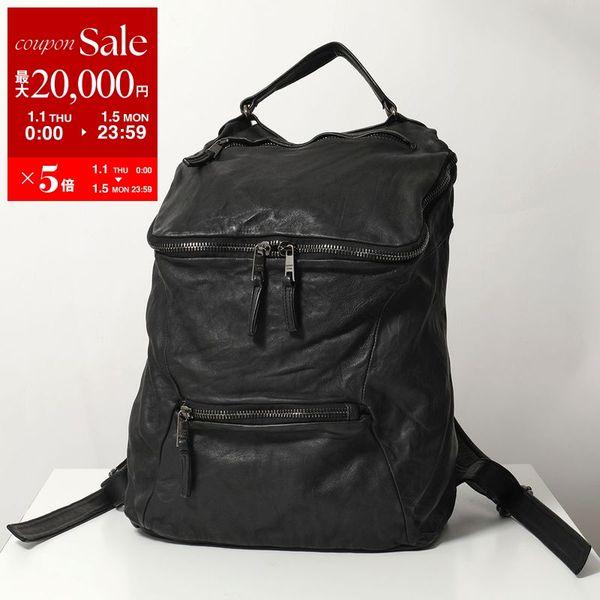 Giorgio Brato ブラックレザーリュック　メンズ Giorgio Brato ブラックレザーリュック メンズ GIORGIO BRATO