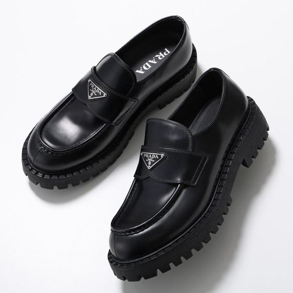 PRADA（プラダ） ローファー 2DE151 B4L メンズ レザー トライアングル