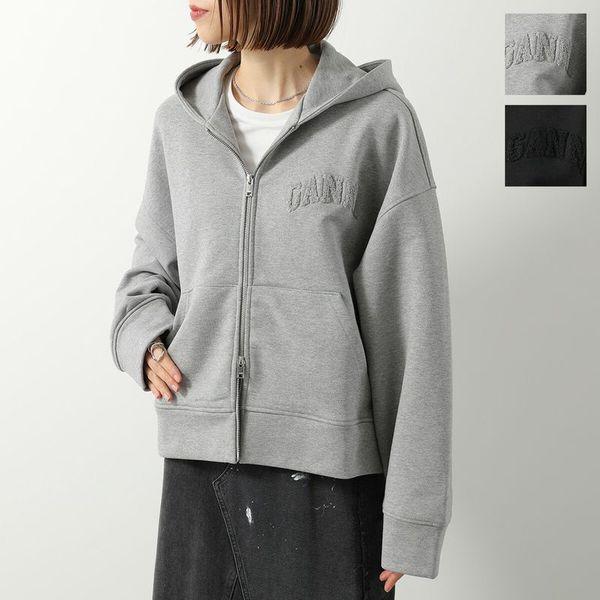 Ganni ガニー パーカー レディース 【古着】【中古】 GANNI（ガニー） パーカー Heavy Terry Jersey Zip Hoodie レディース
