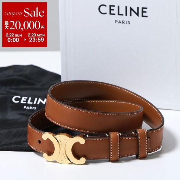 CELINE　セリーヌ　ベルト　布×本革 CELINE（セリーヌ） ベルト Medium 25MM ミディアム 45AK93A78.04LU