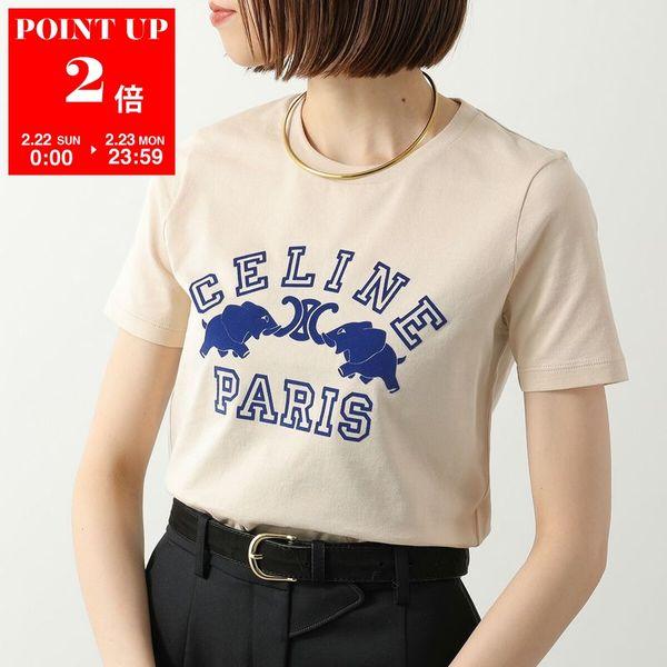 CELINE（セリーヌ） Tシャツ RX0E3671Q.GDI7 レディース ロゴ 半袖