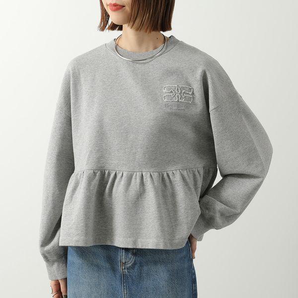 GANNI（ガニー） スウェット Isoli crewneck with Peplum A1060032
