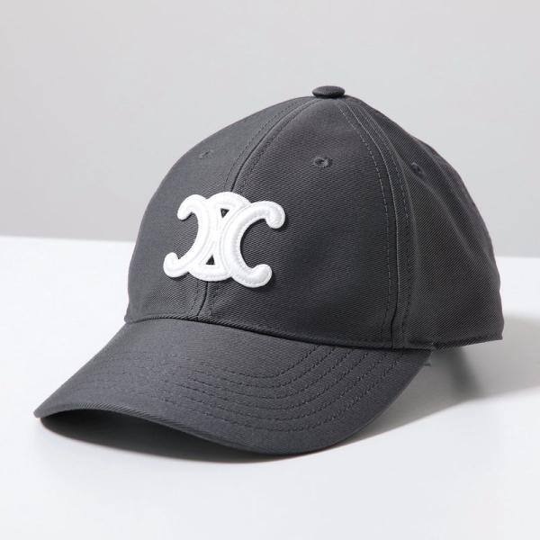 —*—様 CELINE 黒 ベースボールキャップ 美品 CELINE（セリーヌ） ベースボールキャップ Triomphe トリオンフ