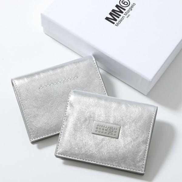 MM6 Maison Margiela二つ折り財布箱、付属品有り　コンパクト MM6 エムエムシックス メゾンマルジェラ 二つ折り財布 SA5UI0015 P8874