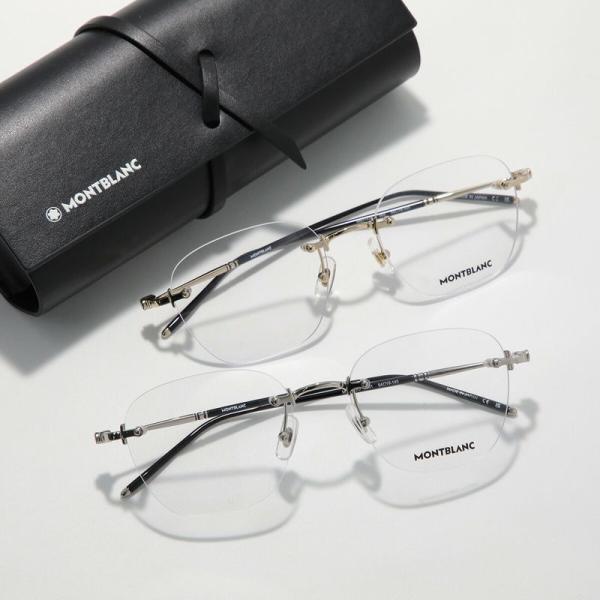 MONTBLANC（モンブラン） メガネ MB0142O メンズ ウェリントン型