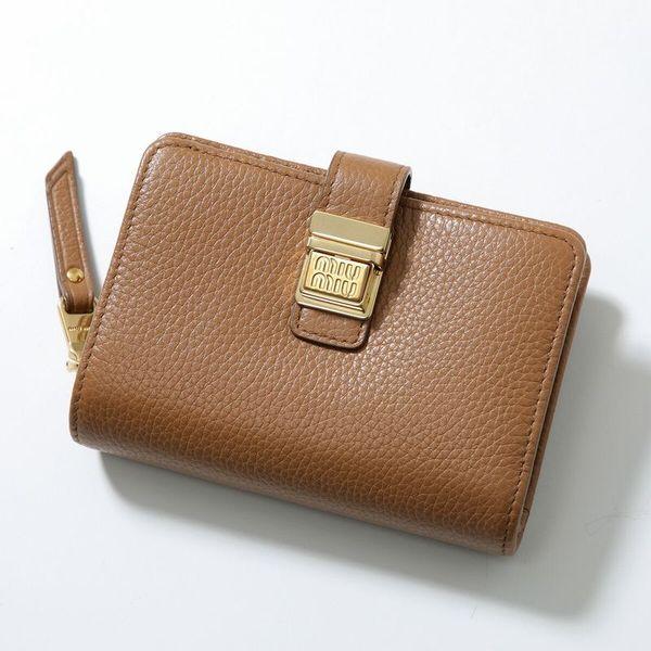 miu miu（ミュウミュウ） 【訳あり】MIUMIU 二つ折り財布 5ML053 2F8V