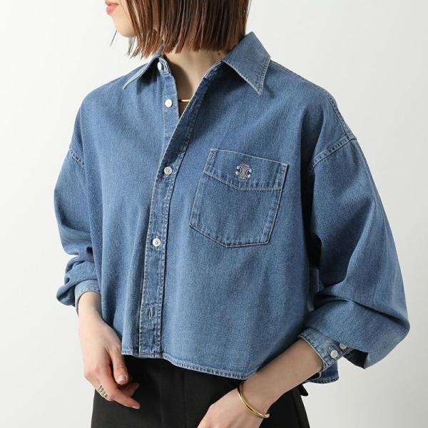 セリーヌ シャツ　CELINE花柄シャツ　MODELE DEPOSE セリーヌバイエディスリマン CELINE by Hedi Slimane 2C028570K