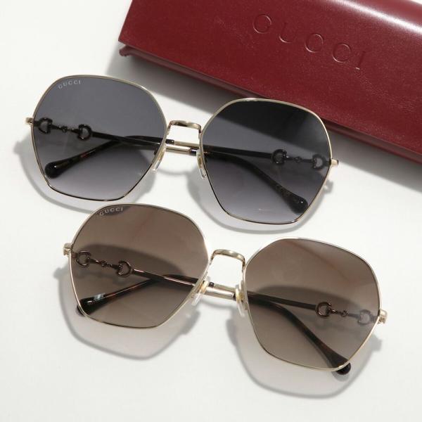 GUCCI（グッチ） サングラス GG1335S レディース ポリゴン型 メタル