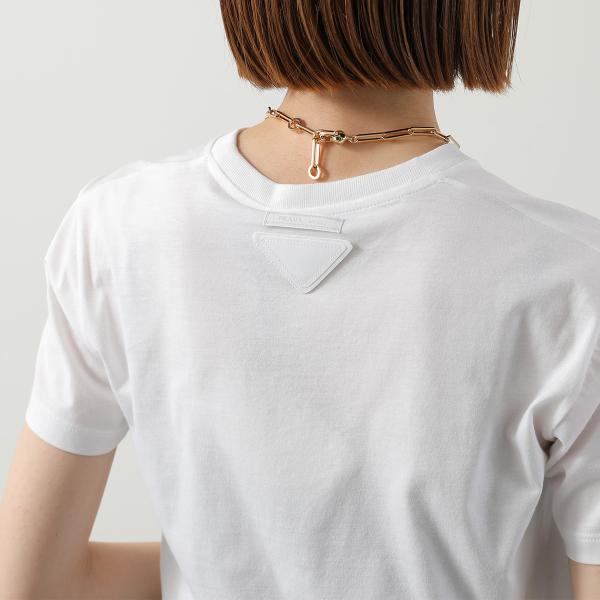 PRADA プラダ　ビジュー付　半袖Tシャツ　Sサイズ Amazon | [Prada] プラダ Tシャツ ラインストーン 三角ロゴ コットン