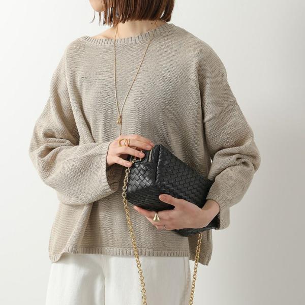 elleme（エレメ） ショルダーバッグ Trousse Chain Woven Leather