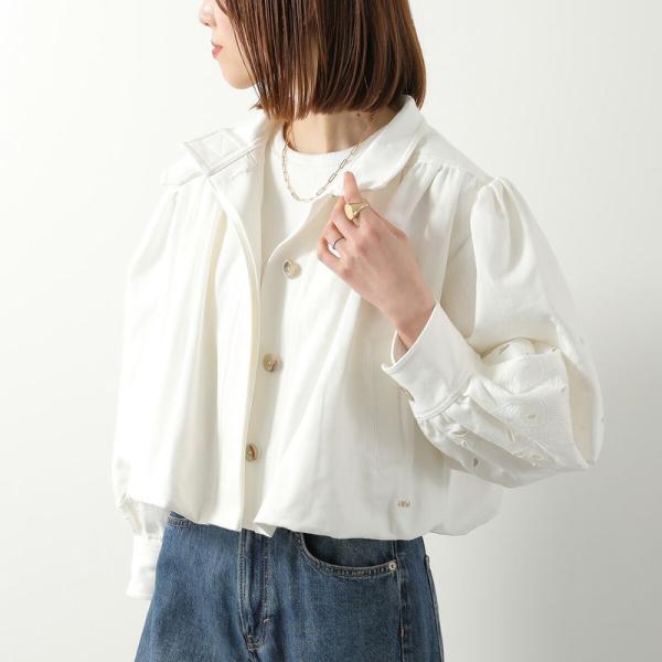 Chloe クロエ デニム棒タイシャツ プルオーバー ジャケット Chloe（クロエ） Chloe KIDS キッズ ジャケット C20837 レディース