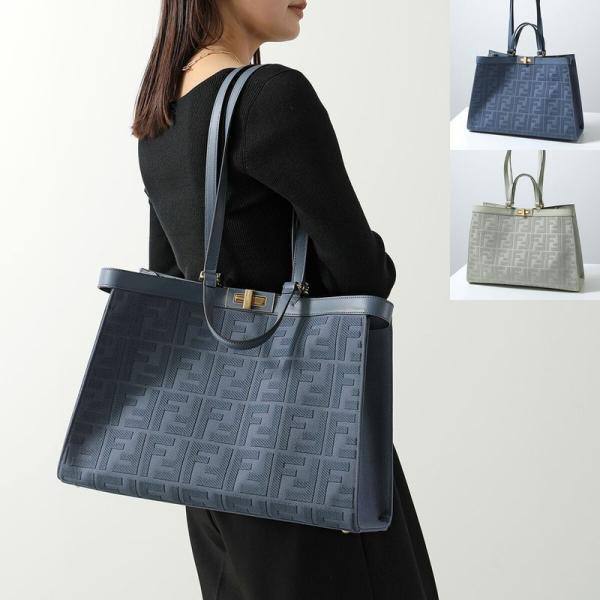【美品】FENDIトートバッグ FENDI】フェンディ ズッカ トート 8BH198 トートバッグ PVC レディース