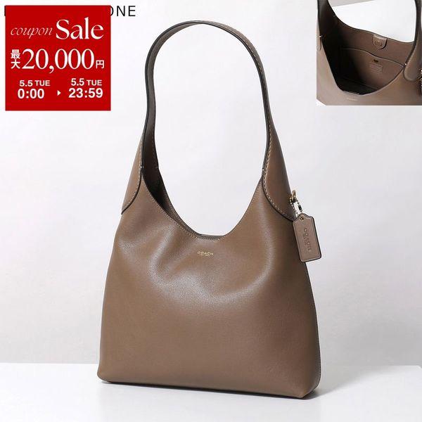 【極美品】コーチ CU068ブルックリン ハンドバッグ レザー 肩掛け 薄茶 COACH（コーチ） ハンドバッグ BROOKLYN SB 28 ブルックリン CU068