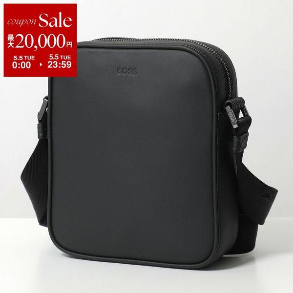 美品未使用　HUGO BOSS ストライプ ボディバッグ エンボスレザー 黒 HUGO BOSS（ヒューゴ・ボス） ボディバッグ Zair_Waistbag 50485597