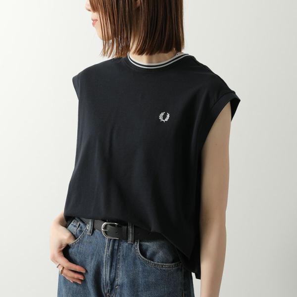 FRED PERRY（フレッドペリー） ノースリーブトップス Sheer Tipped 