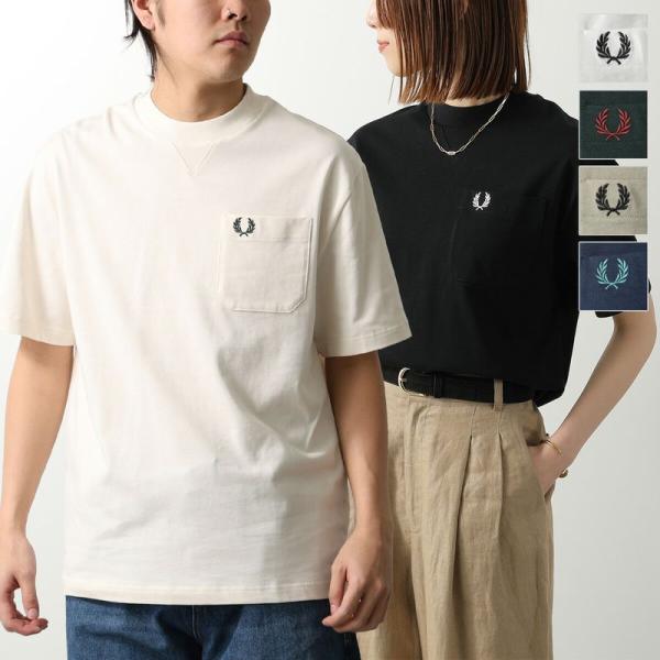 FRED PERRY フレッドペリー Tシャツ Pocket Detail T-Shirt M2408 メンズ レディース 胸ポケット ローレルリース 刺繍 カラー6色