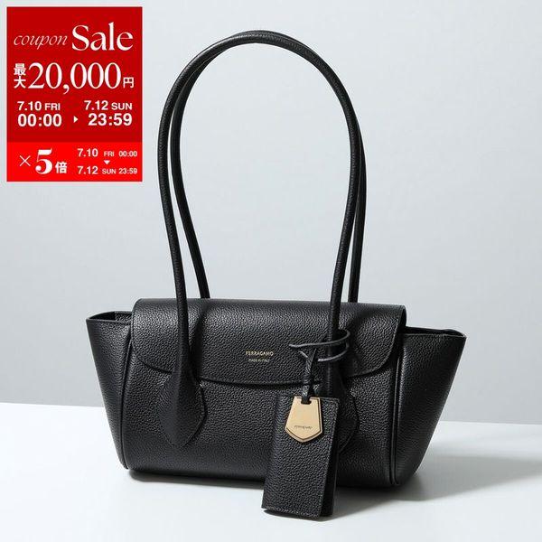 【特別セール中】 はなちゃん:フェラガモ黒 ハンドバッグ/ビジネスバック FERRAGAMO（フェラガモ） ハンドバッグ FIRENZE EW S 21 8953 773169