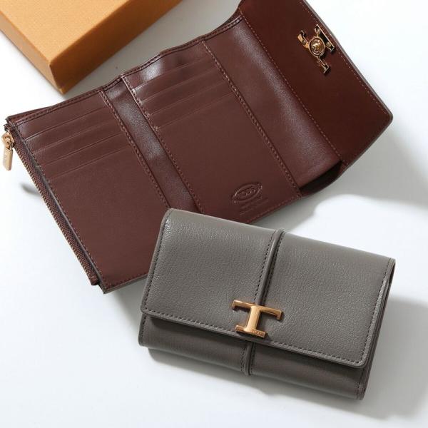 TOD'S（トッズ） TODS 三つ折り財布 T TIMELESS Tタイムレス