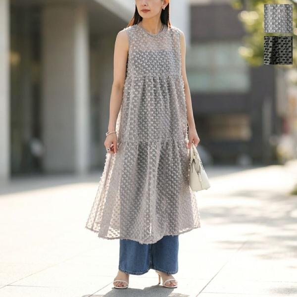 Torrazzo Donna（トラッゾドンナ） ワンピース 2-Way Dot Sheer Dress