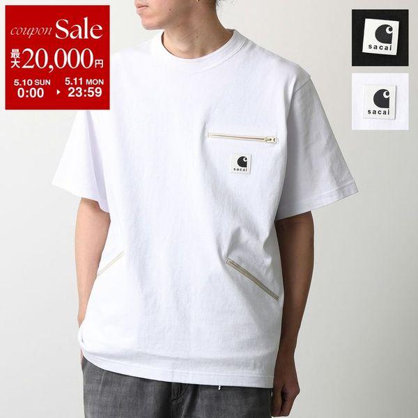 sacai×Carhartt WIP Tシャツ　ホワイト　0 sacai（サカイ） × Carhartt WIP カーハート コラボ Tシャツ 26-01092S
