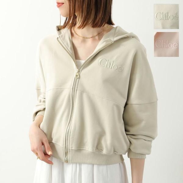 クロエ CHLOE 【大人もOK】キッズ パーカー プルオーバー ロゴ レース トリム スウェット フーディ C15D98 0003 859 Chloe - クロエ CHLOE 【大人もOK】キッズ パーカー プルオーバー ロゴ