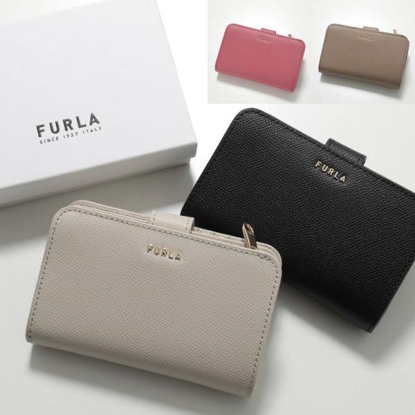 Furla フルラ 二つ折り財布 CLASSIC M COMPACT WALLET クラシック WP00444 BX0306 レディース ロゴ レザー ミニ財布 カラー4色