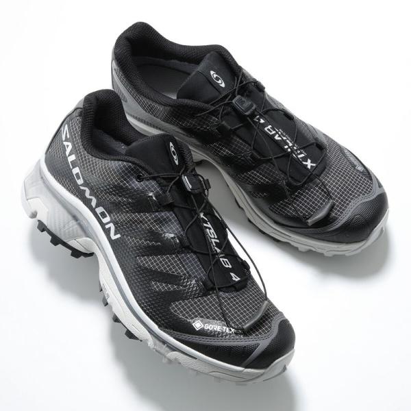SALOMON サロモン スニーカー XT-4 OG GTX L47953400 メンズ ローカット GORE-TEX ゴアテックス ロゴ シューズ 靴 BLACK/BLACK/LUNAR-ROCK