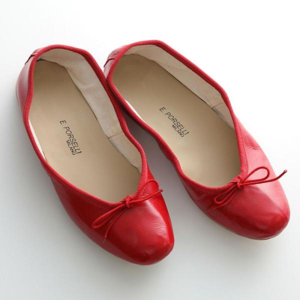 E.PORSELLI PORSELLI ポルセリ バレエシューズ BALLERINE 95 PELLE
