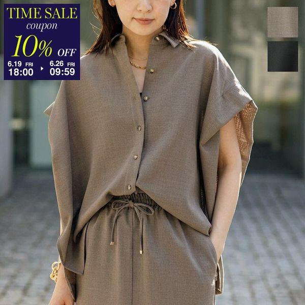 marmors（マルモア） シャツ 0226101030 shoulder tuck flare shirt