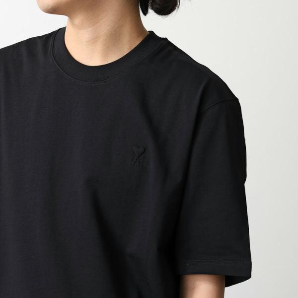 アミ AMI 半袖Tシャツ 衣料品 トップス コットン メンズ レディース ブラック系 UTS341.726001S 【新品】 AMI Alexandre Mattiussi ami paris アミパリス 半袖 Tシャツ AMI DE