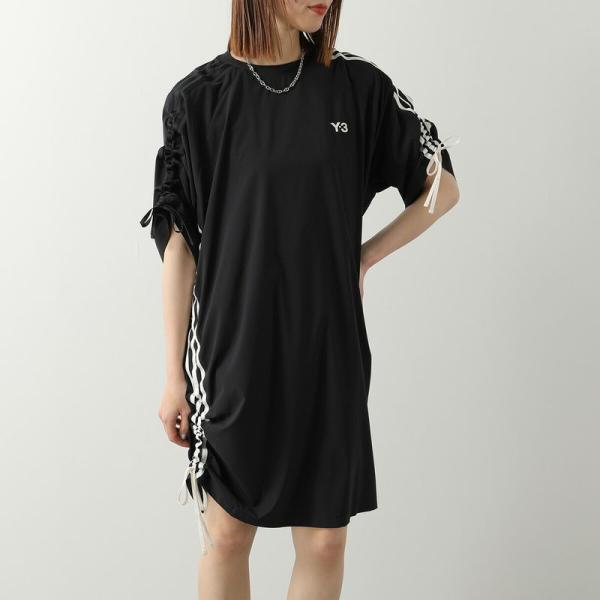 Y-3 ワイスリー ワンピース CINCH 3 STIPES OVERSIZED TEE DRESS