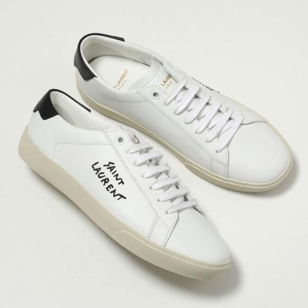 【美品】イヴ・サンローラン SAINT LAURENT レザースニーカー 36 SAINT LAURENT サンローラン スニーカー コート クラシック SL/06